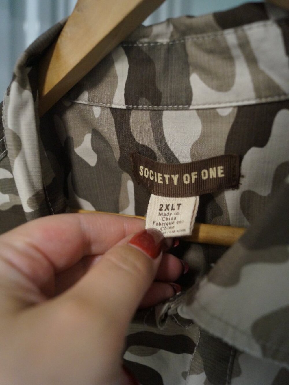 🎃 Society of One | Brown Camo Button Up Shirt - Picture 6 of 7